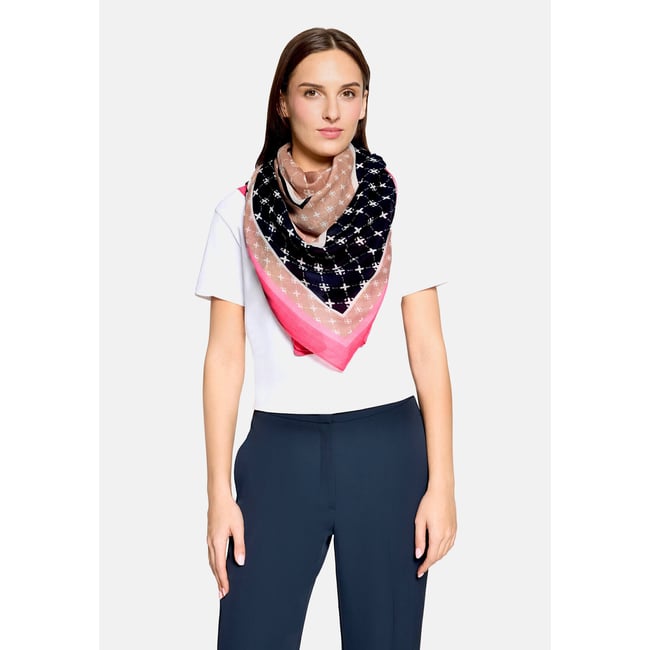 Foulard à impression nature/pink <span itemprop=