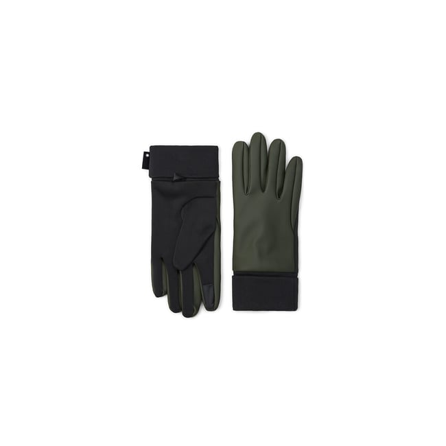 Gants bicolores GLOVES kaki <span itemprop=