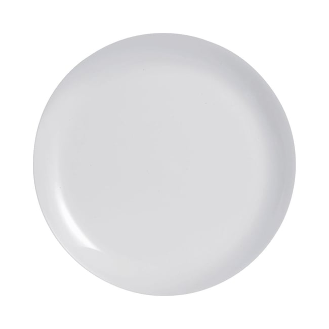 6 assiettes grises 29.1x27 cm -CARINE Couleur gris <span itemprop=