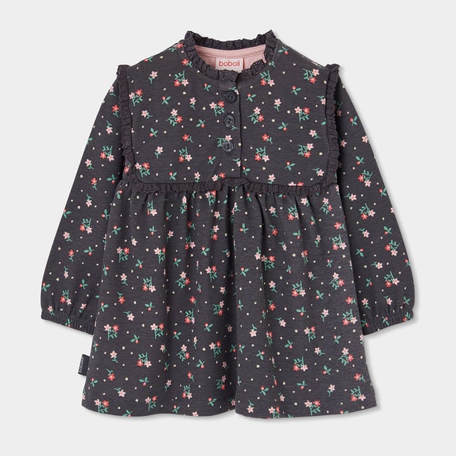 Robe imprimé fleurs multicolore <span itemprop=
