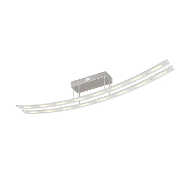 Plafonnier en verre moderneLED, Jarda Couleur frosté, nickel mat <span itemprop=
