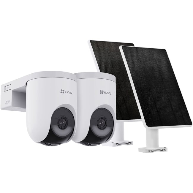 Pack sécurité 2 cam. HB8 Lite+ Panneau Solaire - EZVIZ