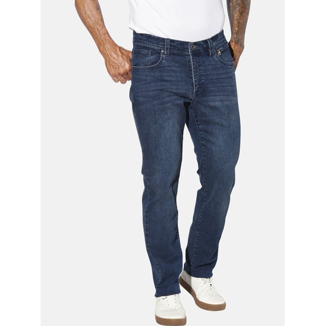 Jean taille basse HARSKOG bleu <span itemprop=
