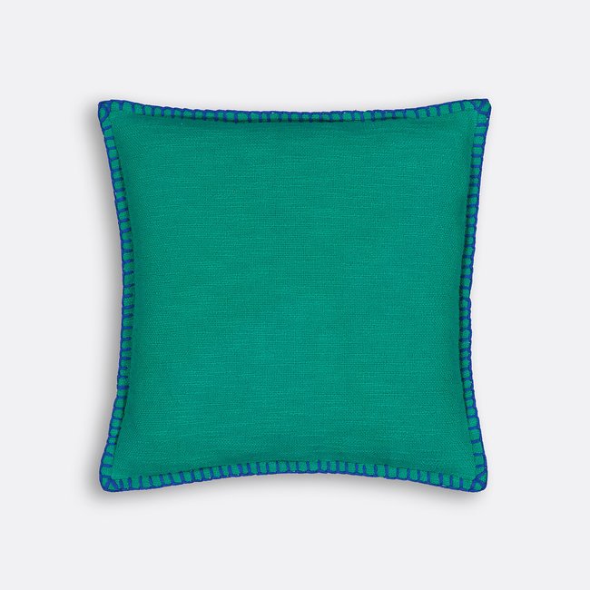 Housse de coussin coton, Raoul vert <span itemprop=
