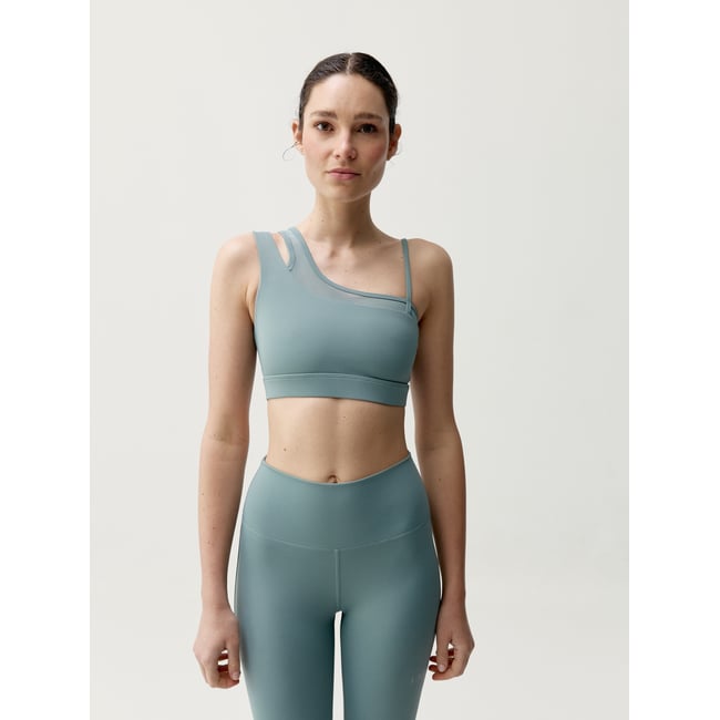 Brassière de Sport Performance Fixation Moyenne KARMA vert <span itemprop=