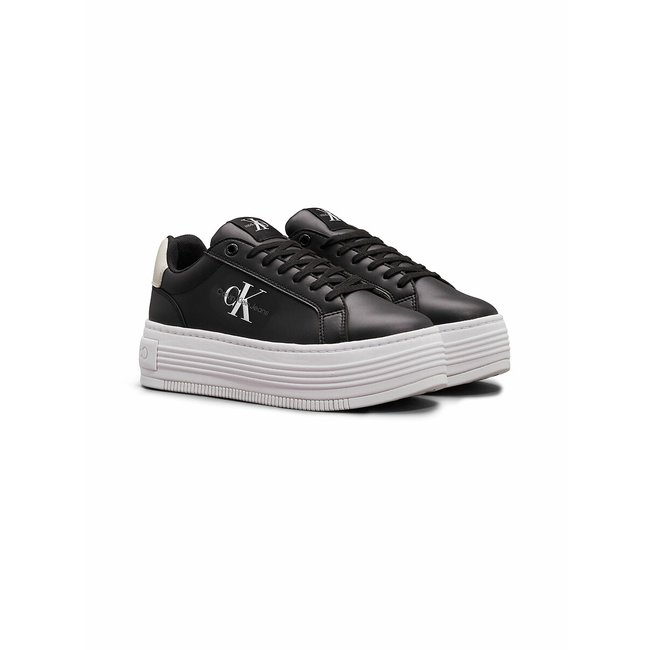 BOLD PLATF LOW LACE LTH ML MTL nero CALVIN KLEIN JEANS