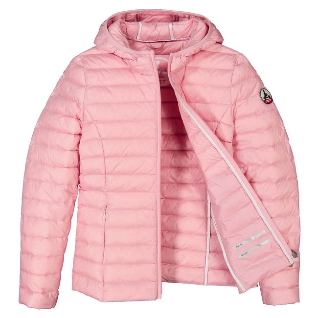 Doudoune legere a capuche rose Jott La Redoute