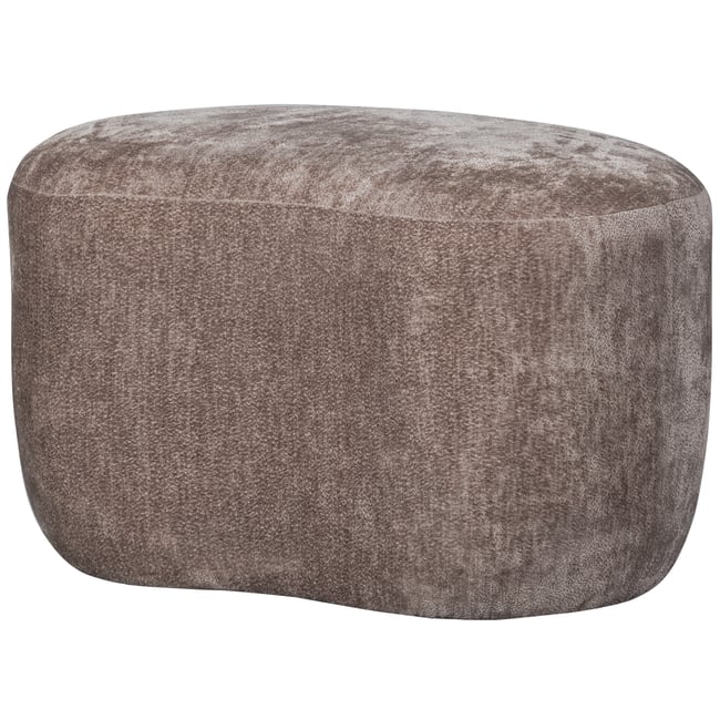 Pouf organique en tissu chenille POPULAR - WOOOD