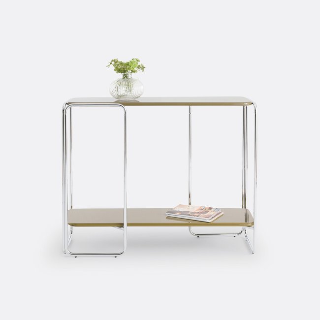 Consola de doble tablero lacado Socer caqui <span itemprop=