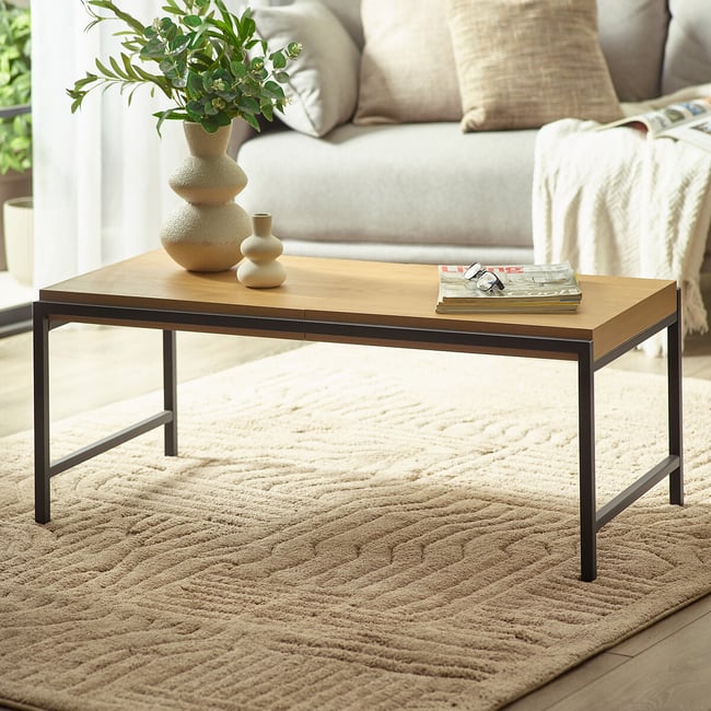 Roran Tray Coffee Table, oak, SO'HOME