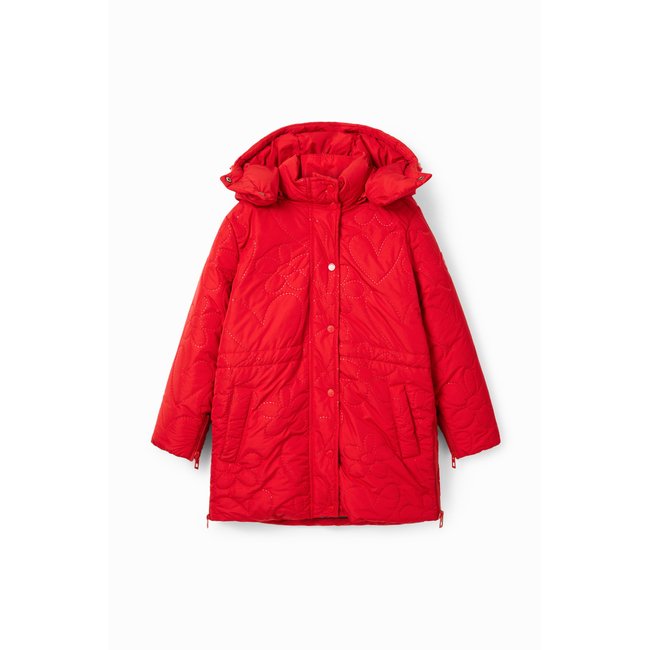 Manteau matelassé cœurs - BLACK - 11/12 - DESIGUAL