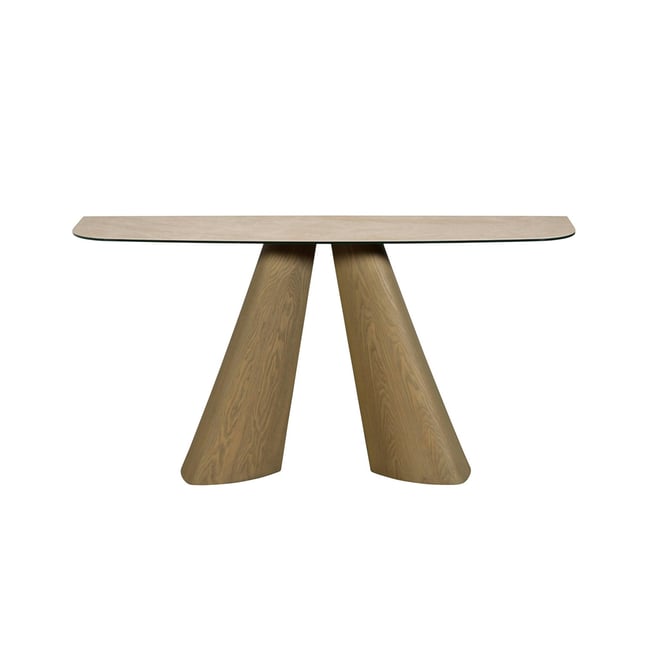 Console d'entrée design en céramique CALA Couleur beige <span itemprop=