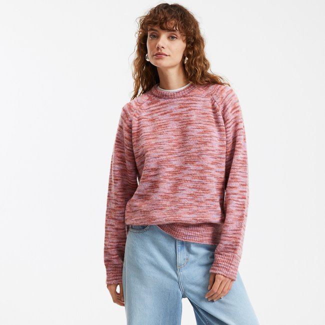Maglione girocollo in maglia chinée multicolore rosa LA REDOUTE COLLECTIONS