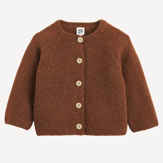 Chunky Knit Crew Neck Cardigan - LA REDOUTE COLLECTIONS