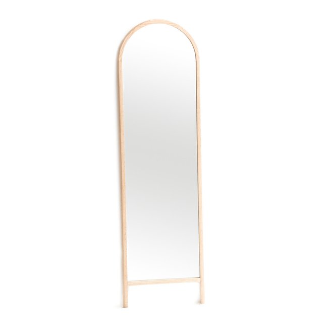 Stand-/Ankleidespiegel Nabou, Eiche, 50 x 170 cm natur <span itemprop=