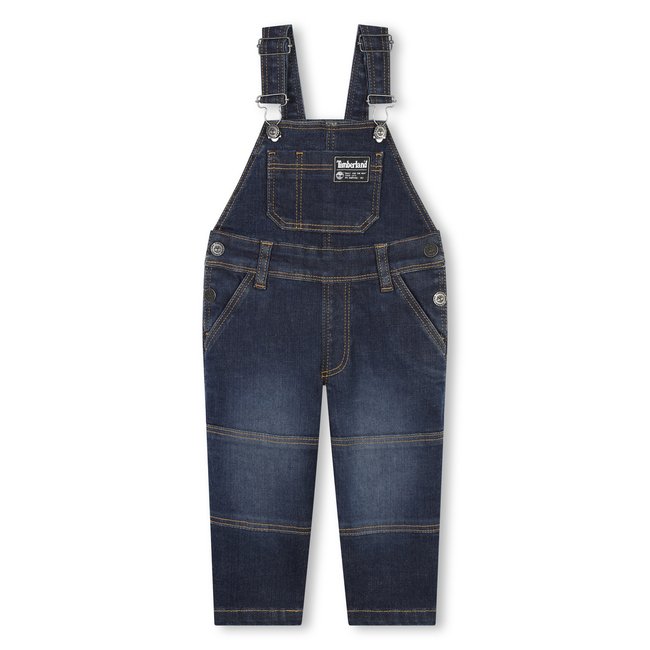 Salopette en jean avec poches rinse wash <span itemprop=