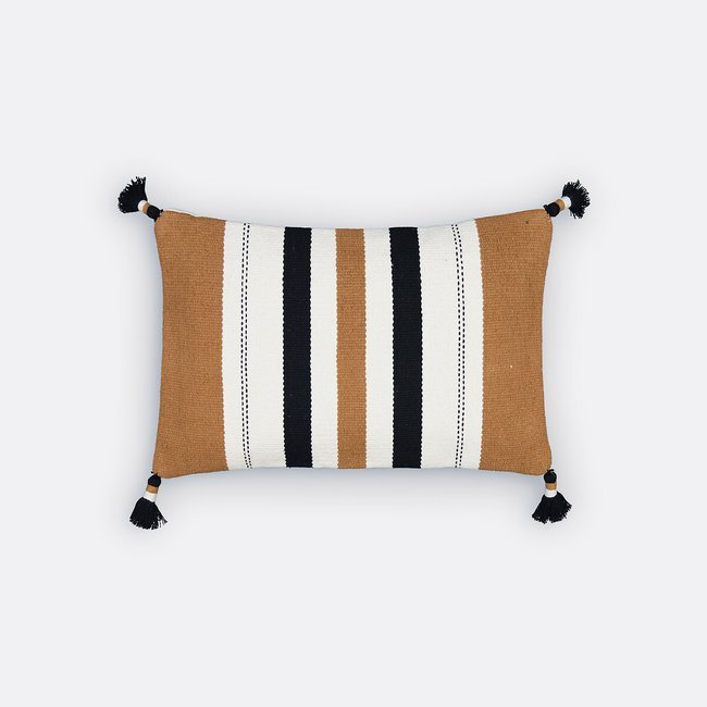 Palia Striped Rectangular Cotton Cushion Cover, striped, LA REDOUTE INTERIEURS