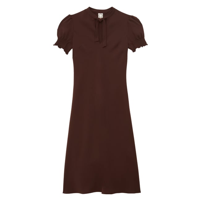 Robe Cerise fluide marron <span itemprop=