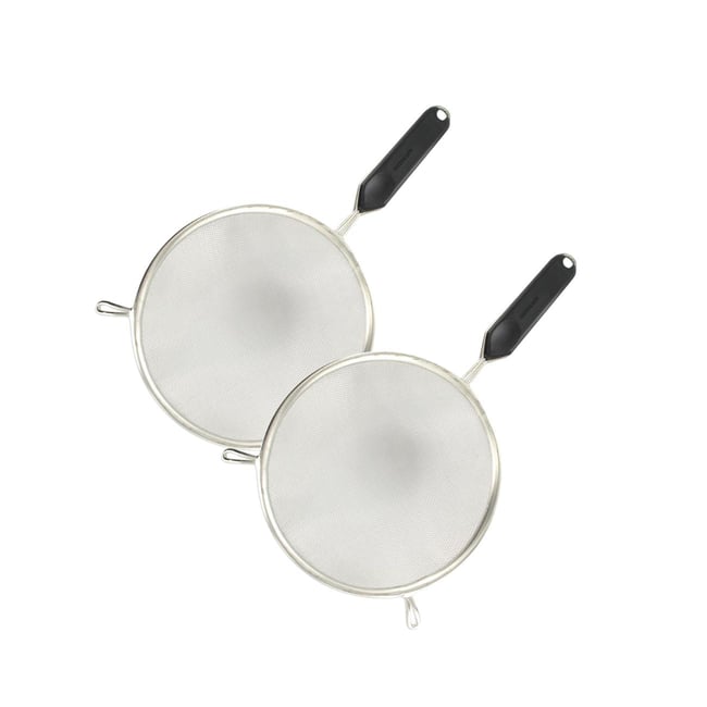 Set de 2 ustensiles de cuisine passoire BASIC noir|gris|vert <span itemprop=