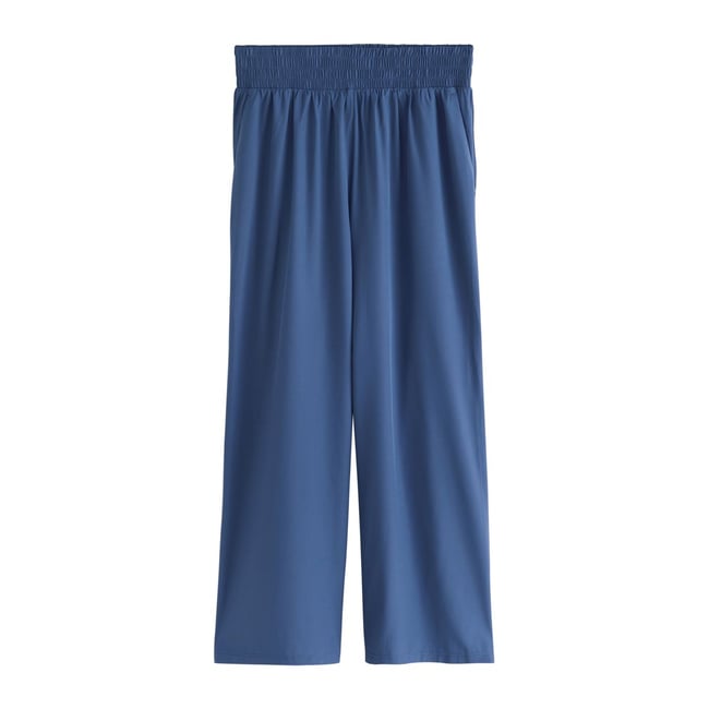 Pantalon de jogging large palazzo active bleu <span itemprop=