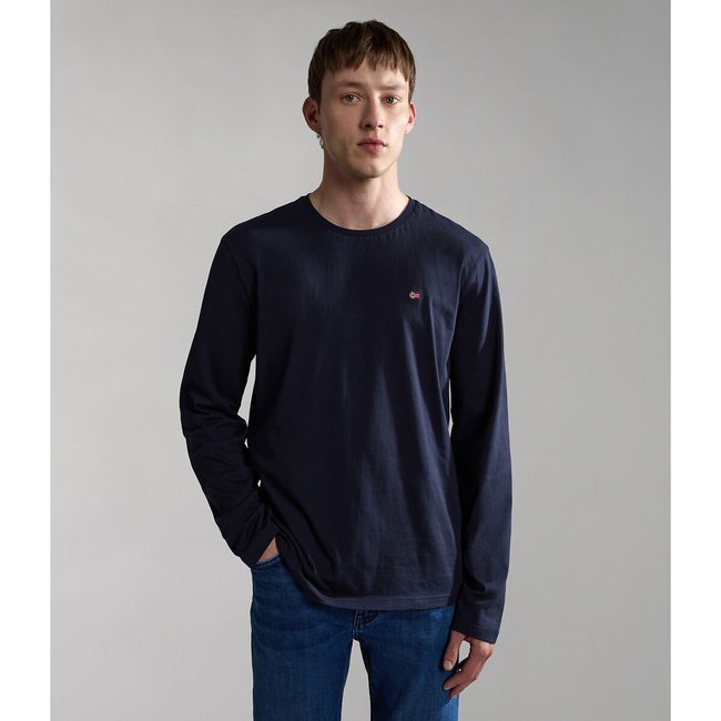 Camiseta de manga larga Salis azul marino <span itemprop=