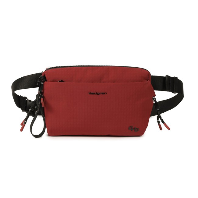 Sac banane modulable porté croisé dahlia red <span itemprop=