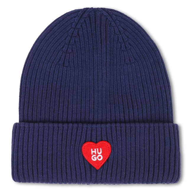 Bonnet en tricot abysse <span itemprop=