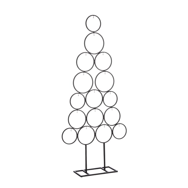 Sapin de Noël décoratif pour ornements Couleur noir <span itemprop=