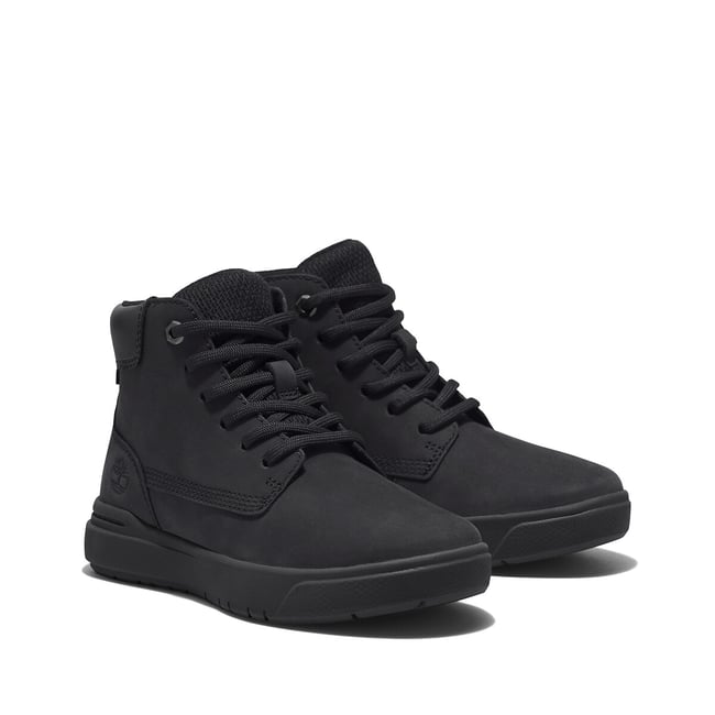Baskets cuir Seneca Bay noir <span itemprop=