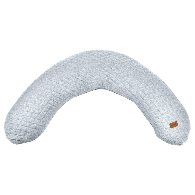 Coussin d'allaitement et maternité Big flopsy gris chiné <span itemprop=