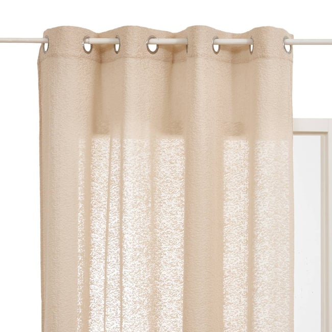Voilage EYDA beige lin <span itemprop=