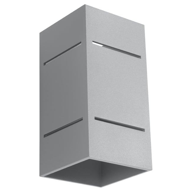 Applique Aluminium Gris G9 1 Blocco Couleur gris <span itemprop=