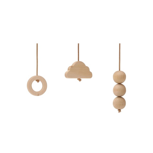 Lot de 3 jouets en bois arche Naho bois <span itemprop=