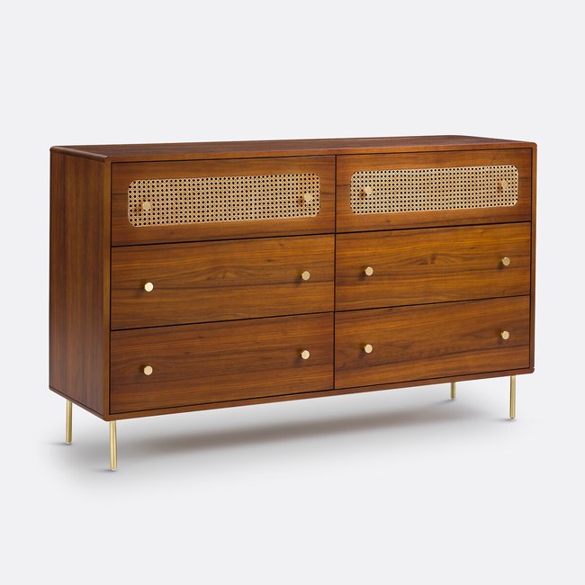 Commode 6 tiroirs, Redpop bois foncé LA REDOUTE INTERIEURS