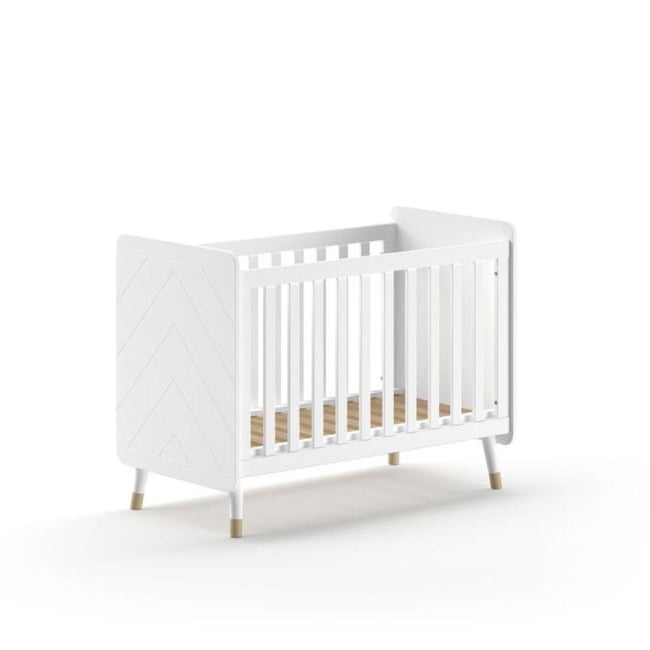 Billy Lit Bebe 60x120 Cm Satin Blanc - VIPACK
