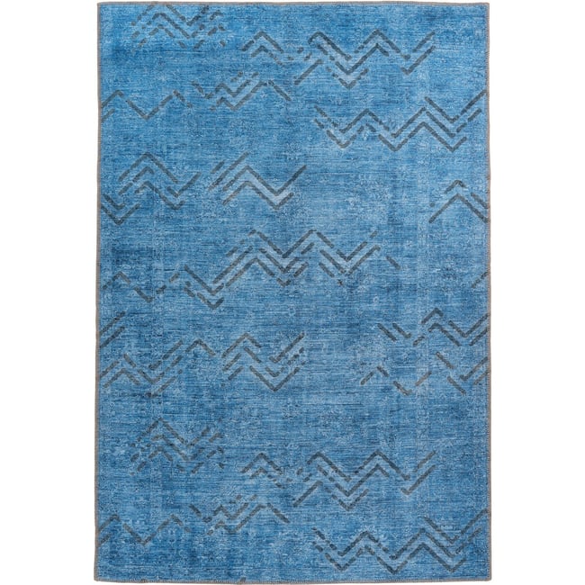 Tapis rectangulaire, ANTIQUE Couleur bleu <span itemprop=