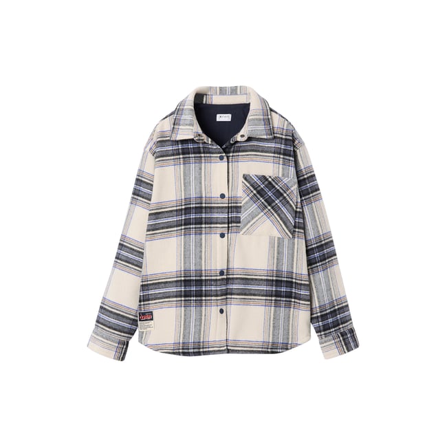 Chemise doublée noisette <span itemprop=