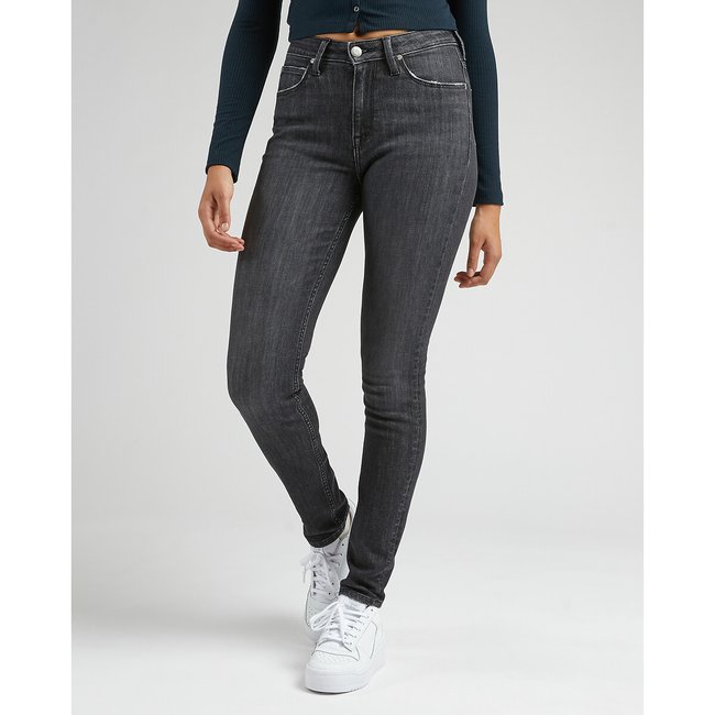 Jean Slim taille haute SCARLETT middle of the night <span itemprop=