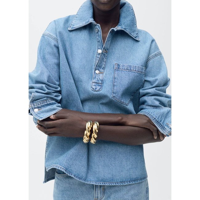 BLOUSE bleu moyen <span itemprop=