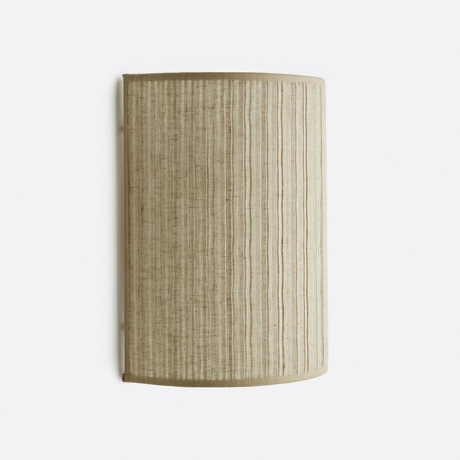 Aplique de lino plisado Al. 25 cm, Jakoma natural <span itemprop=