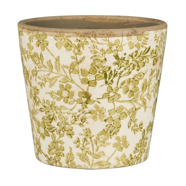 Cache-pot fleuri céramique - IB LAURSEN