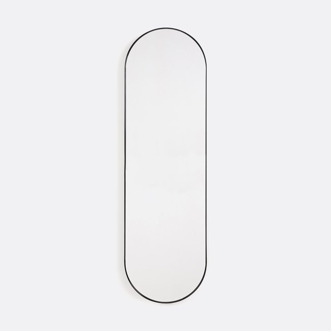 Зеркало овальное  из металла 30x100 см, Iodus / Иодус черный LA REDOUTE INTERIEURS