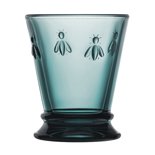 Lot 6 verres à eau bleu nuit, ABEILLE Couleur bleu nuit <span itemprop=