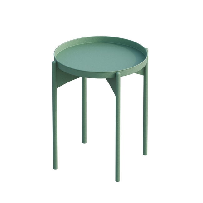 Bout de canapé avec plateau rond en Métal H57 cm - COLE - CALICOSY