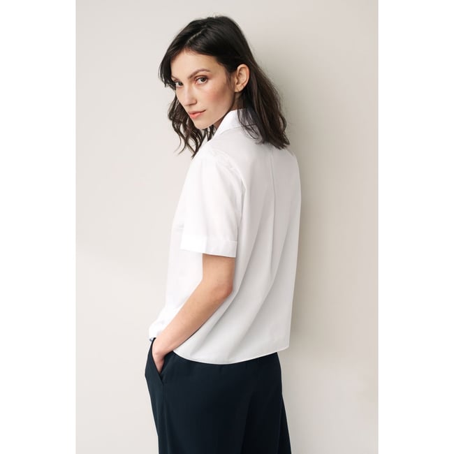 Blanc - 2 {Paquet de chemises scolaires Manches courtes (3-18ans Blanc - 2 {Paquet de chemises scolaires Manches courtes (3-18ans