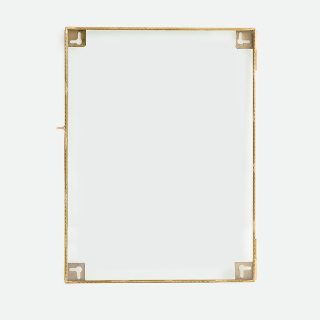 Cadre en laiton, motif piques, 30 x 40 cm, UYOVA Couleur laiton <span itemprop=