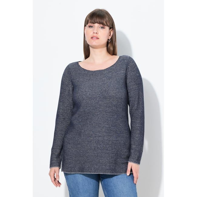 Pull en coton bio, encolure bateau - ULLA POPKEN