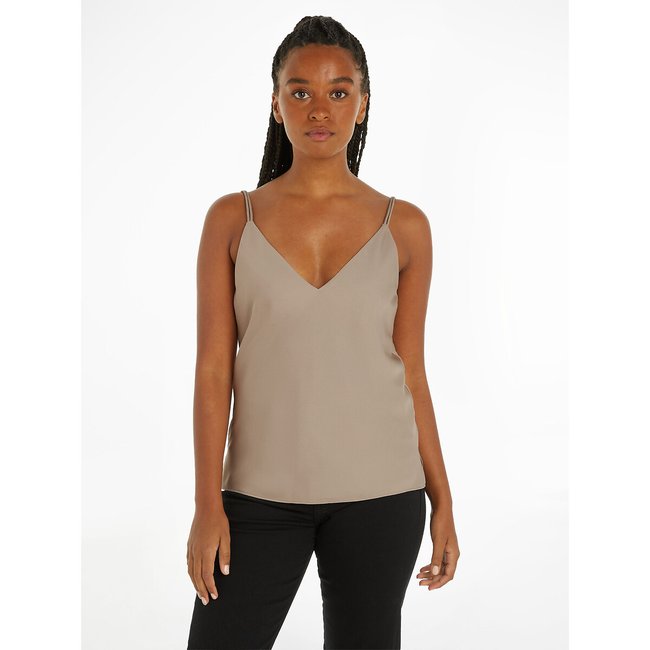 Top con spalline sottili talpa CALVIN KLEIN