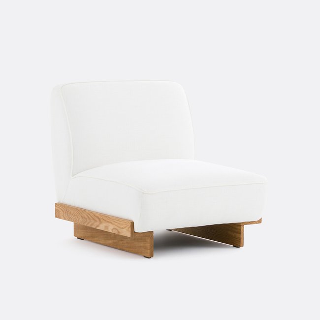 Sessel Denoh, Viskose/Leinen ecru <span itemprop=