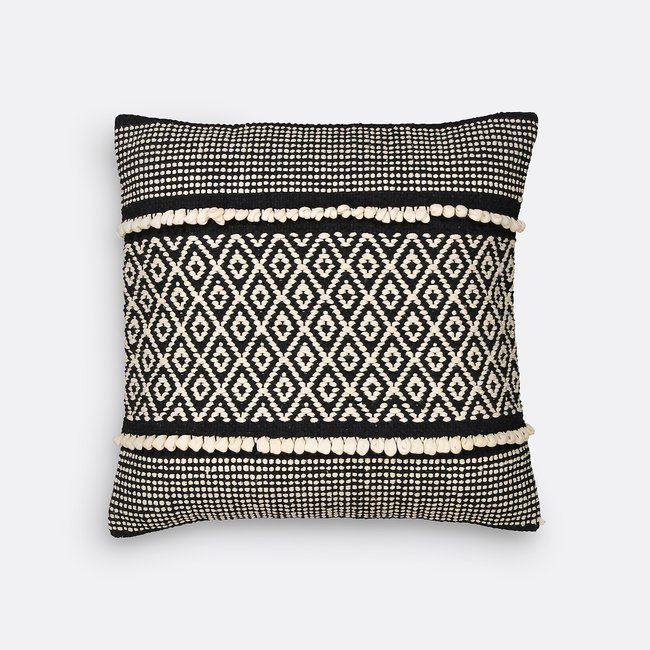 Housse de coussin CURICO naturel/noir <span itemprop=